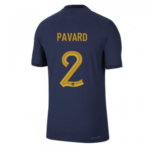 France Benjamin Pavard #2 Replica Home Stadium Shirt World Cup 2022 Short Sleeve